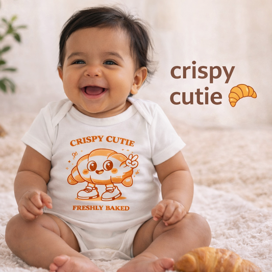Crossaint Crispy Short Sleeve Bodysuit